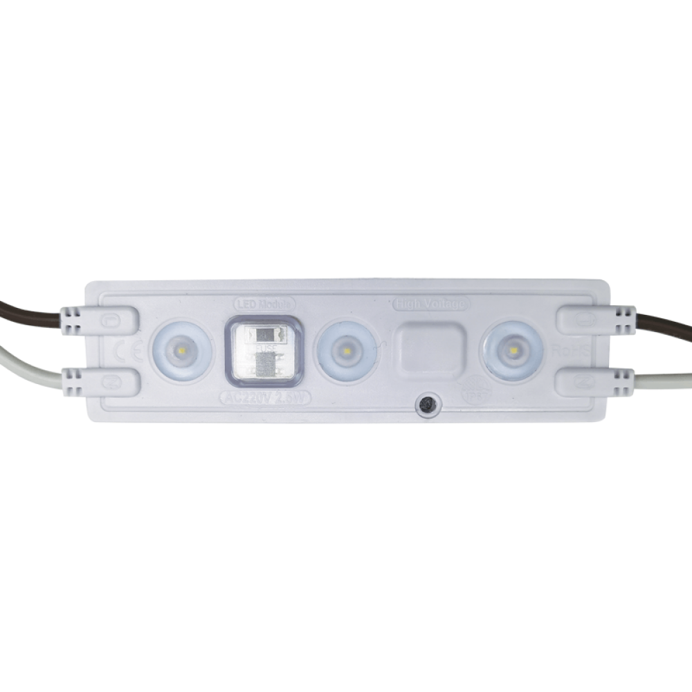 ^LED SMD SIGN MODULE ABS 230V AC 2.5W 4000K 200LM IP67 155° 110x28x8.5MM 3x2835 5YRS(20PCS STRING)  -230258040SM